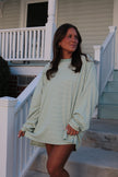Mint Striped Crewneck