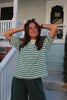 Hunter Green Striped Tee