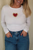 Phoenix Beaded Long-sleeve Top