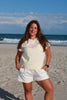 Pale Yellow Lobster Patch Baby Tee
