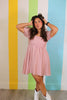 Dusty Peach Mini Dress