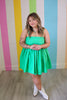 Green Poplin Mini Dress