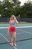 Red Shortie Biker Shorts