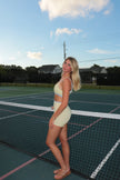 Lemon Ditsy Biker Shortie Short
