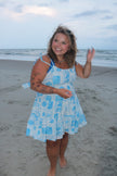Blue Seashell Mini Dress