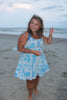Blue Seashell Mini Dress