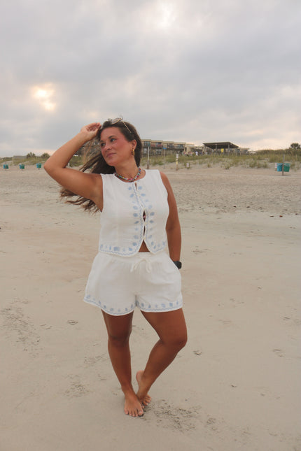Seashell Linen Shorts