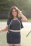 Navy Athletic Shrug