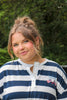 USA Patch Striped Boxy Tee
