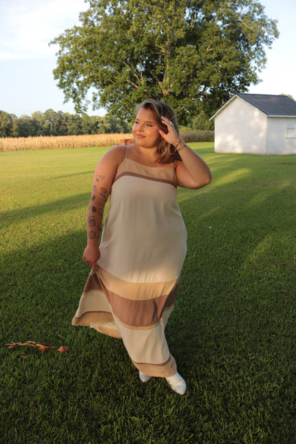Neutrals Flowy Maxi Dress