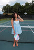 Light Blue Gingham Swing Athletic Dress