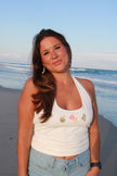 White Tropical Halter Tank
