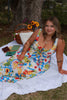 Tropical Picnic Midi Dress