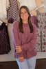 Burgundy Long Sleeve Henley