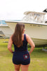 Nautical Navy Knit Mini Shorts