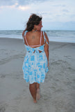 Blue Seashell Mini Dress