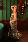 Olive Polka Dot Tube Dress