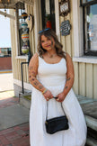 White Bubble Maxi Dress