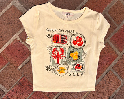 Sicilian Graphic Baby Tee