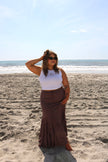 Brown Boho Maxi Skirt