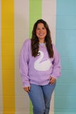 Lavender Swan Sweater