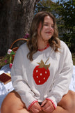 Knitted Strawberry Sweater