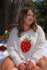 Knitted Strawberry Sweater
