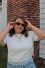 Whimsy White Tee