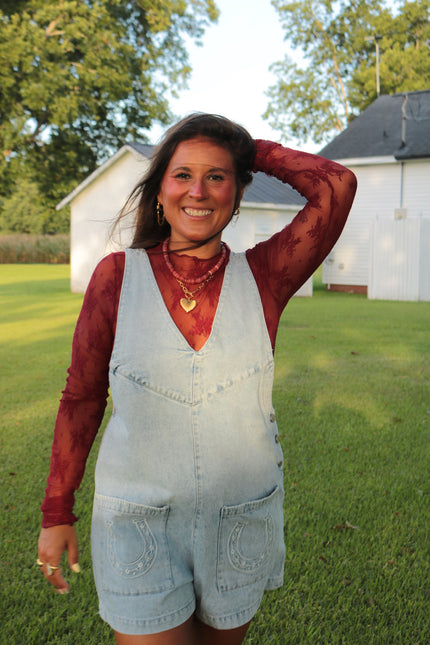 Wine Lace Undershirt