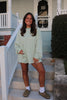 Mint Striped Lounge Shorts