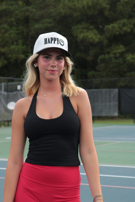 Black Athletic Halter Top