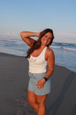 White Tropical Halter Tank