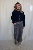 Leopard Straight Leg Jeans