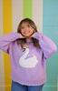 Lavender Swan Sweater