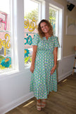 Hellenic Petals Maxi Dress
