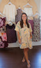 Funky Florals Denim Mini Dress