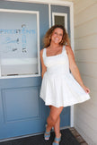 White Corset Mini Dress