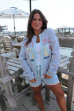 Sailboat Crewneck Cardigan