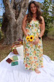 Floral & Fruits Midi Dress