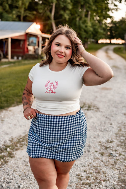 “Lucky Baby” Embroidered Baby Tee
