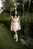Butter Yellow Ruffle Mini Dress