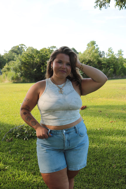 Cream Camo Tank