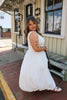 White Bubble Maxi Dress