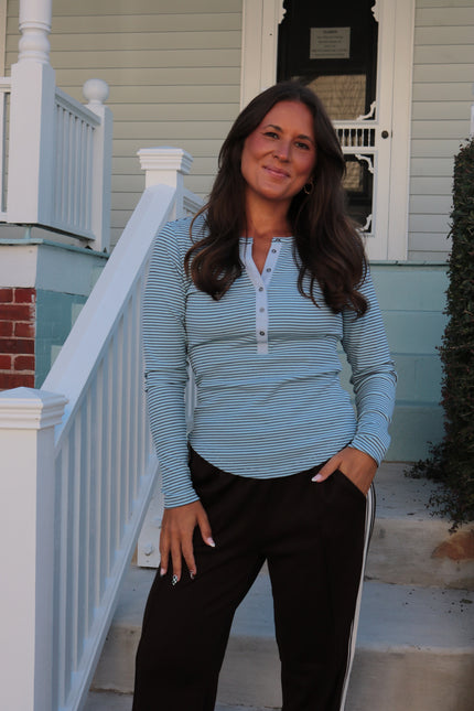 Blue/Brown Long Sleeve