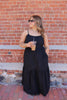Black Open Back Maxi Dress