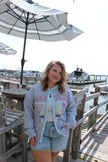 Sailboat Crewneck Cardigan