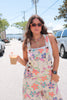 Cream/Funky Florals Overalls
