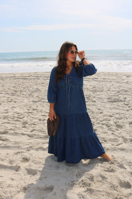 Denim Maxi Dress