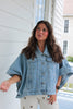 Denim Poncho Jacket
