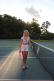 Pink Short Sleeved Athletic Top